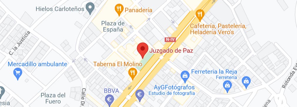 localización Registro Civil La Carlota Cordoba